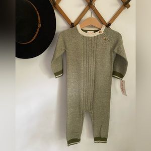 Cat and Jack Baby Boy Sweater Romper Jumpsuit Bodysuit 12 mo
